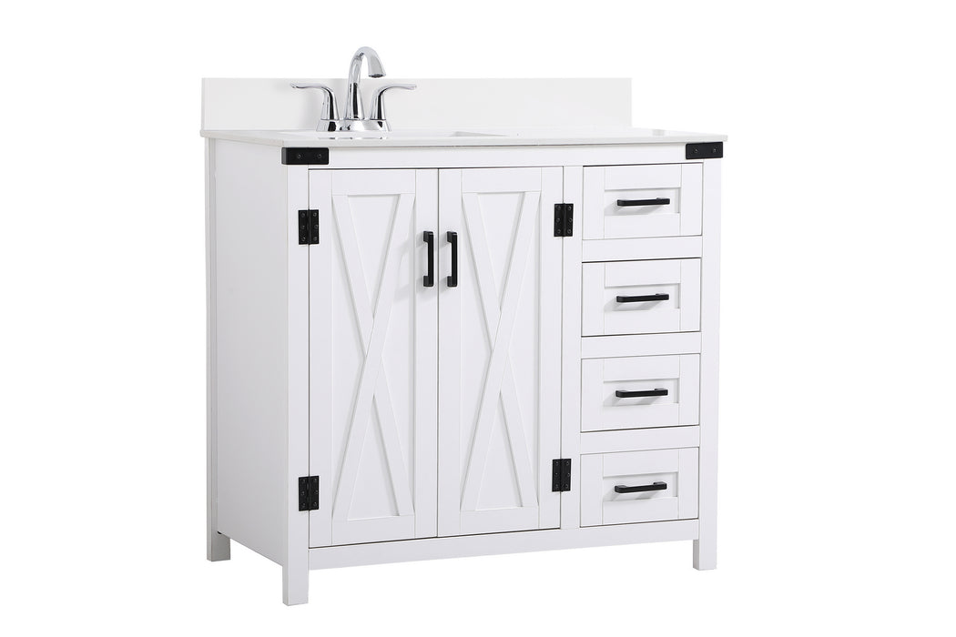 Bathroom Vanity Set from the Grant collection in White finish