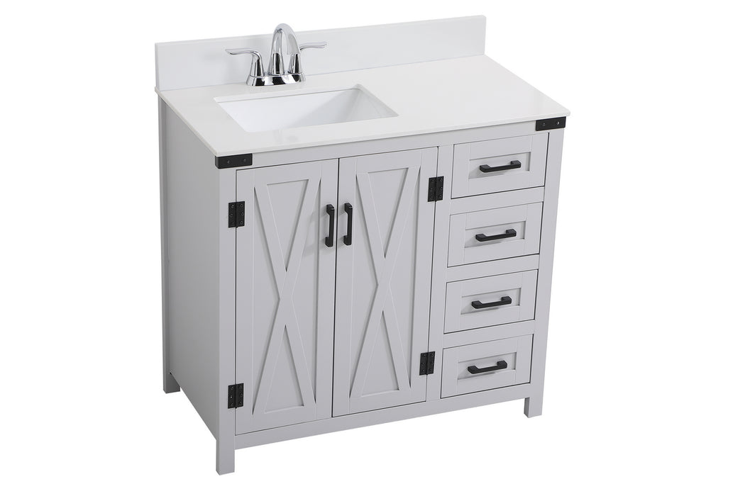 Bathroom Vanity Set from the Grant collection in Grey finish