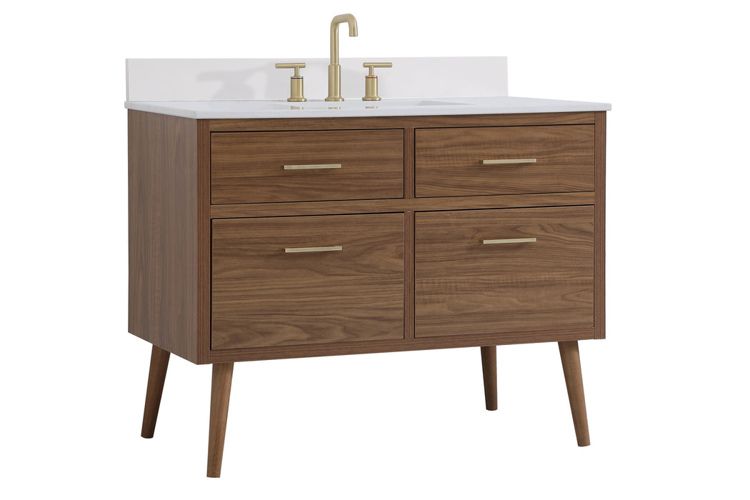 Bathroom Vanity Set from the Boise collection in Walnut Brown finish