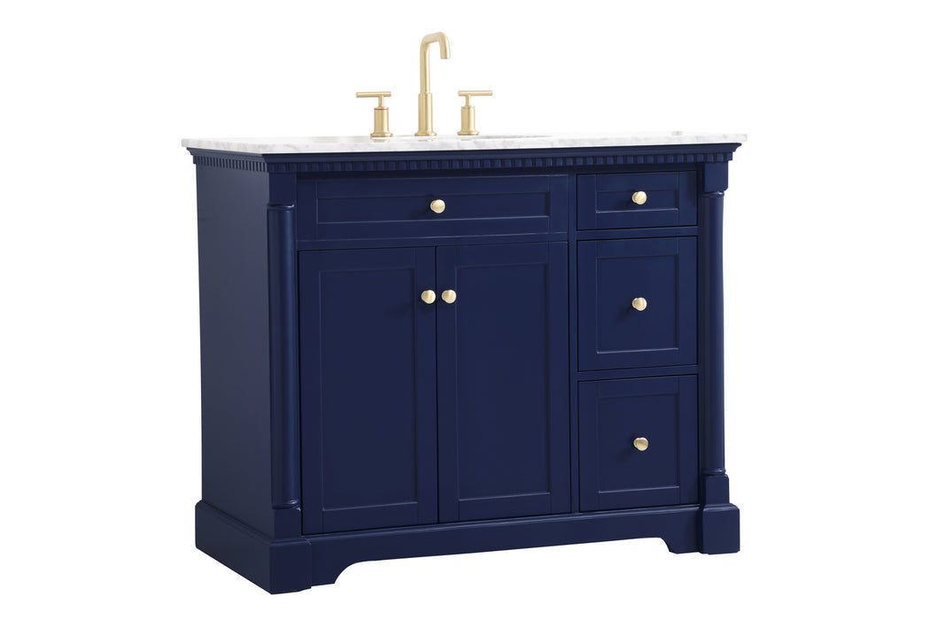 Bathroom Vanity Set from the Clarence collection in Blue finish