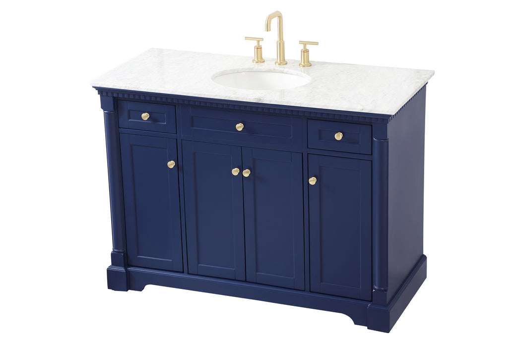 Bathroom Vanity Set from the Clarence collection in Blue finish