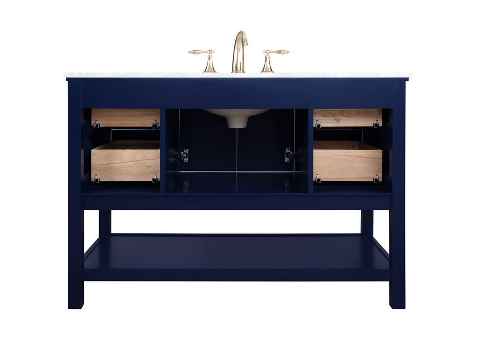 Bathroom Vanity Set from the Metropolis collection in Blue finish