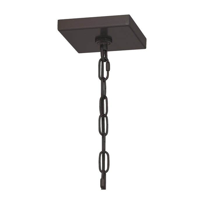 Three Light Outdoor Hanging Lantern from the Manning collection in Western Bronze finish