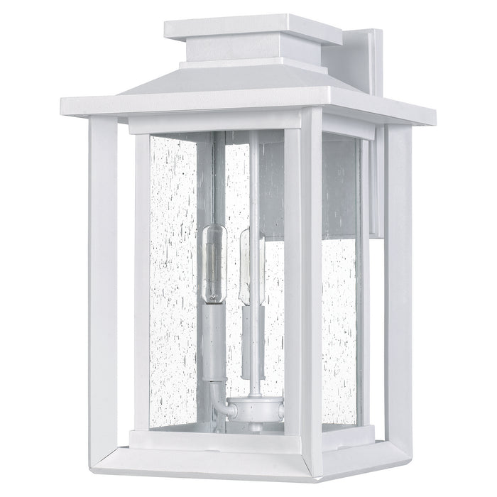 Three Light Outdoor Wall Mount from the Wakefield collection in White Lustre finish