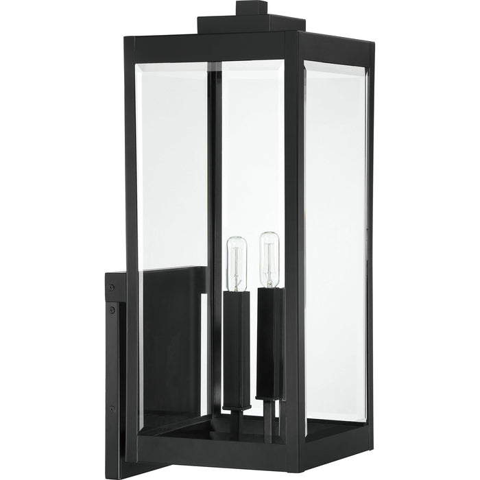 Two Light Outdoor Wall Mount from the Westover collection in Earth Black finish