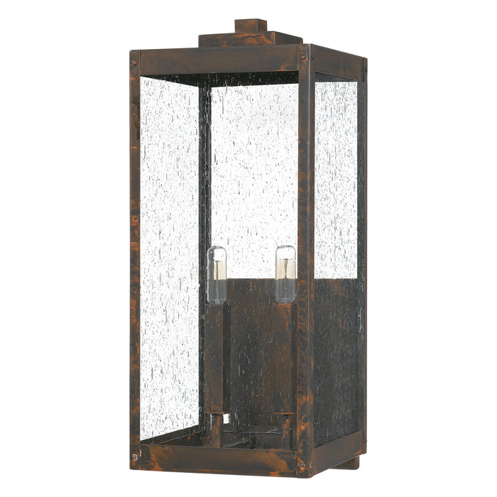 Two Light Outdoor Wall Mount from the Westover collection in Industrial Bronze finish