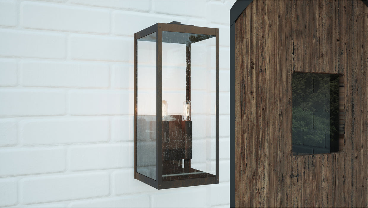 Two Light Outdoor Wall Mount from the Westover collection in Industrial Bronze finish