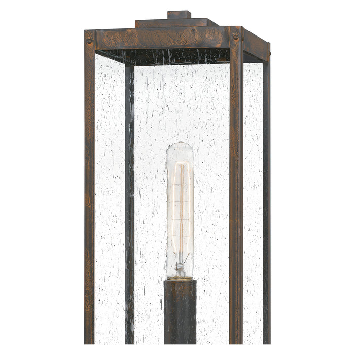 One Light Outdoor Post Mount from the Westover collection in Industrial Bronze finish