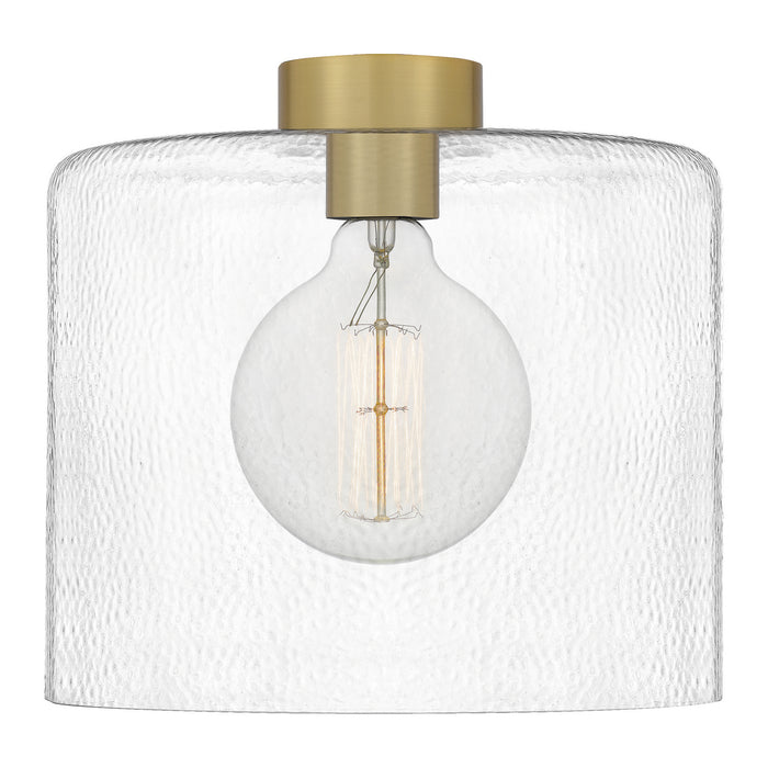 One Light Mini Pendant from the Abner collection in Aged Brass finish