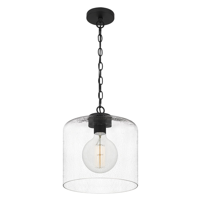 One Light Mini Pendant from the Abner collection in Matte Black finish