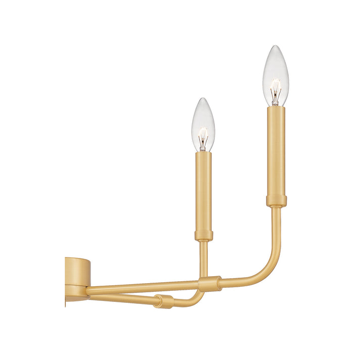 Five Light Chandelier from the Abner collection in Aged Brass finish