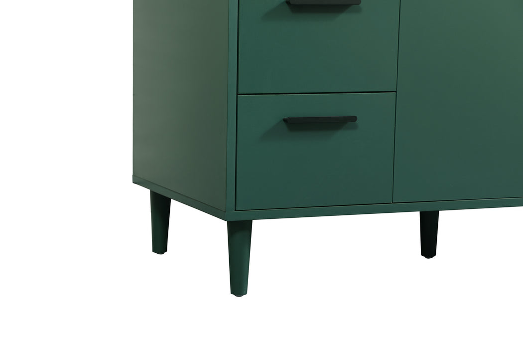 Vanity Sink Set from the Baldwin collection in Green finish