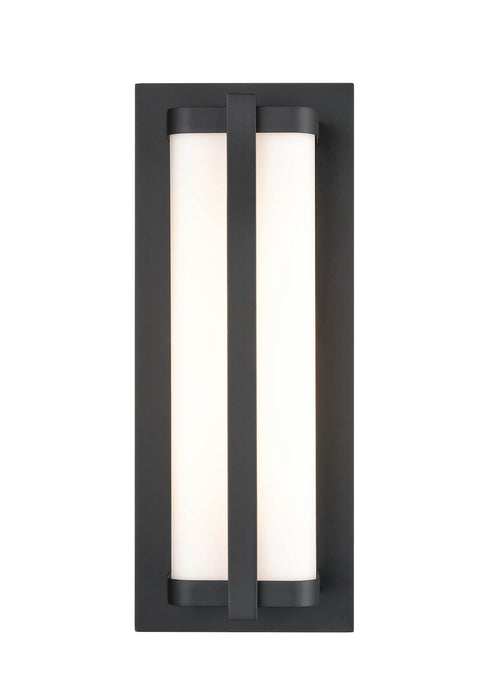 LED Outdoor Wall Mount from the Amster collection in Powder coated Black finish
