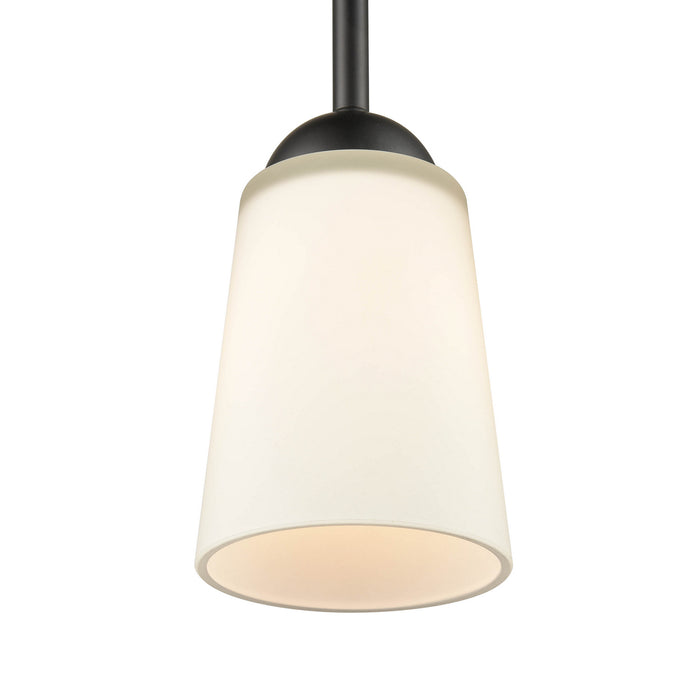 One Light Mini Pendant from the Ivey Lake collection in Matte Black finish