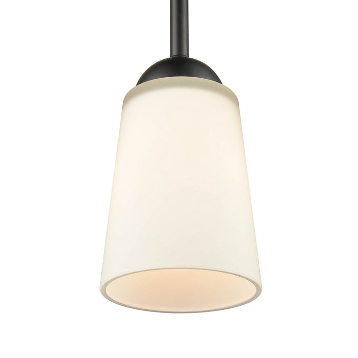 One Light Mini Pendant from the Ivey Lake collection in Matte Black finish