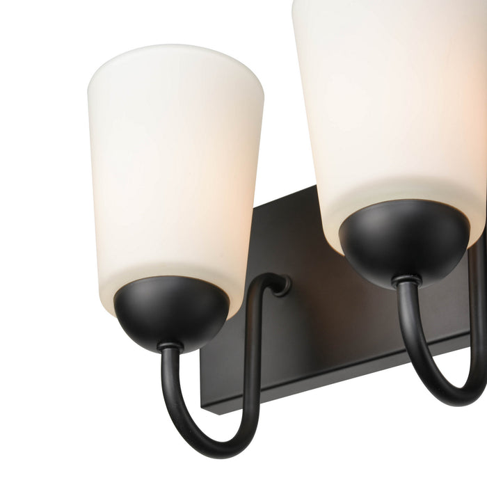Four Light Vanity from the Ivey Lake collection in Matte Black finish