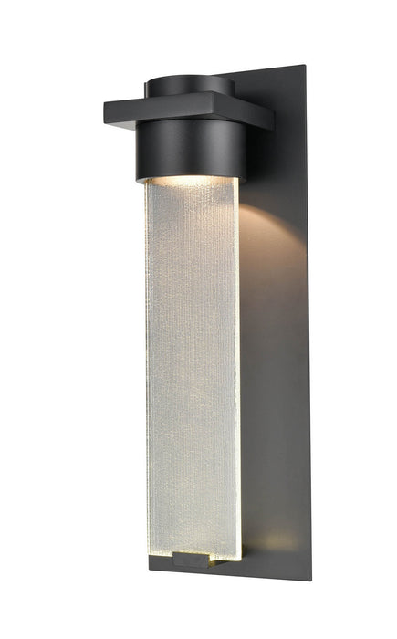 LED Outdoor Wall Mount from the Amster collection in Powder coated Black finish
