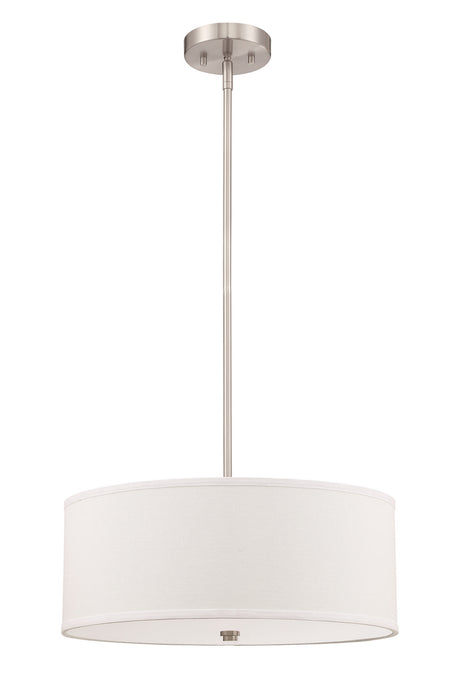 Three Light Pendant from the Jackson collection in Brushed Nickel finish