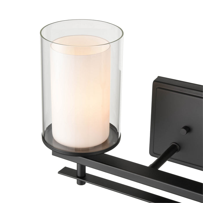 Two Light Wall Sconce from the Huderson collection in Matte Black finish