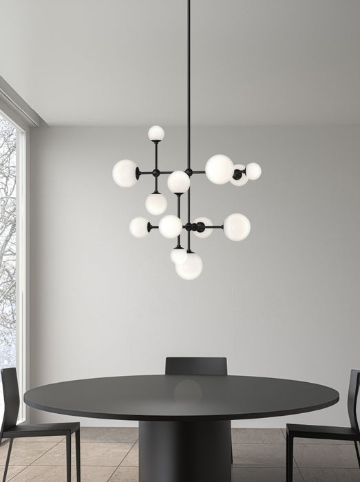 LED Pendant from the Sabon™ collection in Satin Black finish