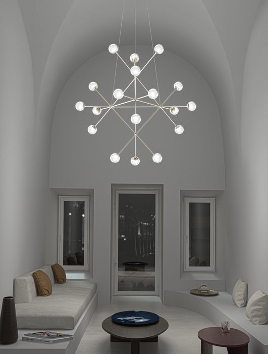 LED Pendant from the Proton™ collection in Satin Nickel finish