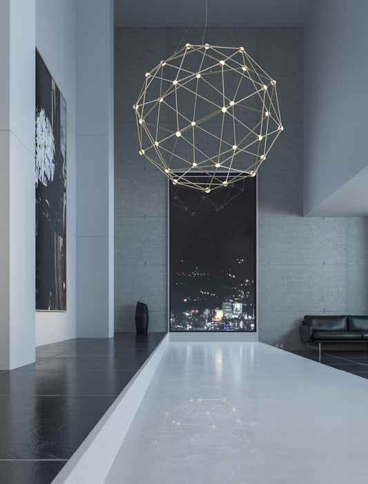 LED Pendant from the Constellation® collection in Satin Nickel finish