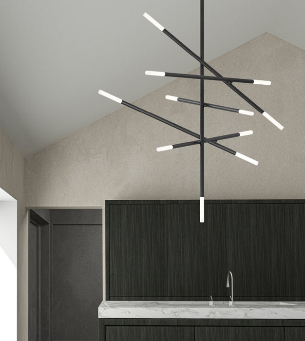 LED Pendant from the Jax™ collection in Satin Black finish
