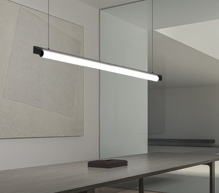 LED Pendant from the Keel™ collection in Satin Black finish