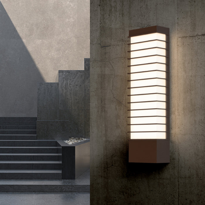 LED Wall Sconce from the Tawa™ collection in Textured Bronze finish