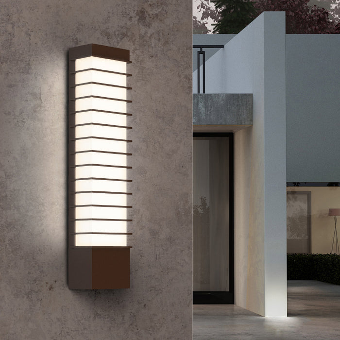 LED Wall Sconce from the Tawa™ collection in Textured Bronze finish