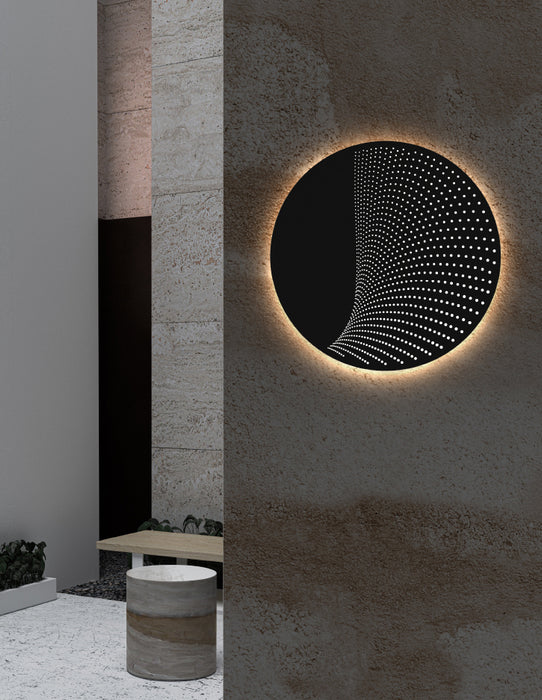 LED Wall Sconce from the Dotwave™ collection in Textured Black finish