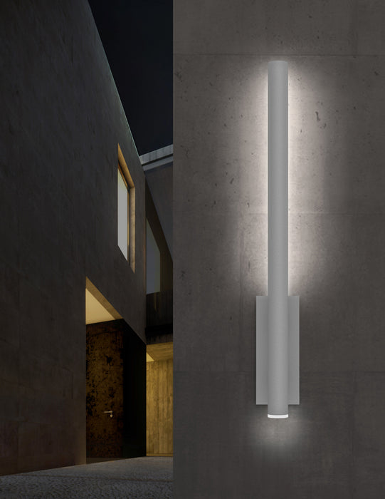 LED Wall Sconce from the Flue™ collection in Textured Gray finish