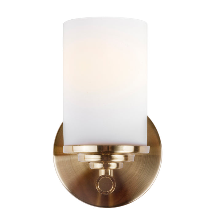 One Light Wall Sconce from the Ames collection in Soft Gold finish
