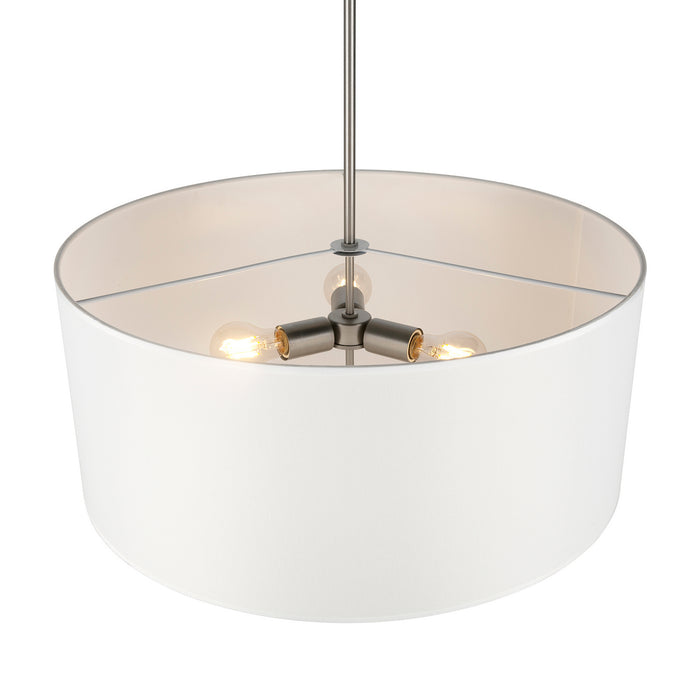 Three Light Pendant from the Betty collection in Brushed Nickel finish