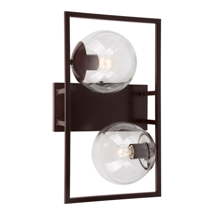 Two Light Wall Sconce from the Charm collection in Antique Bronze finish