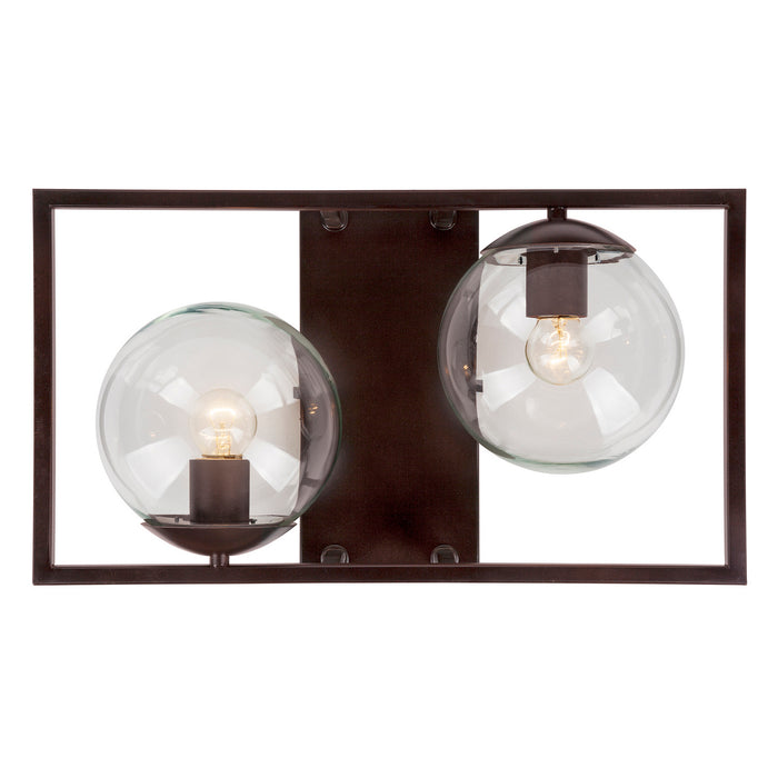 Two Light Wall Sconce from the Charm collection in Antique Bronze finish