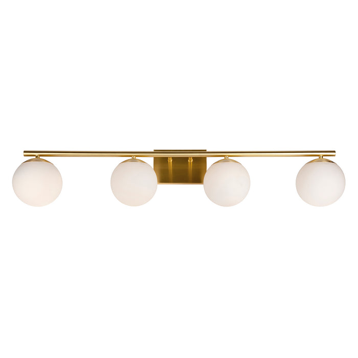 Four Light Bath Vanity Light from the Farrell collection in Soft Gold finish
