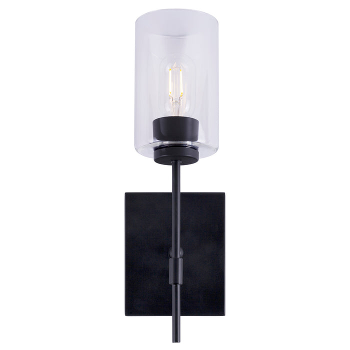 One Light Wall Sconce from the Faye collection in Black finish