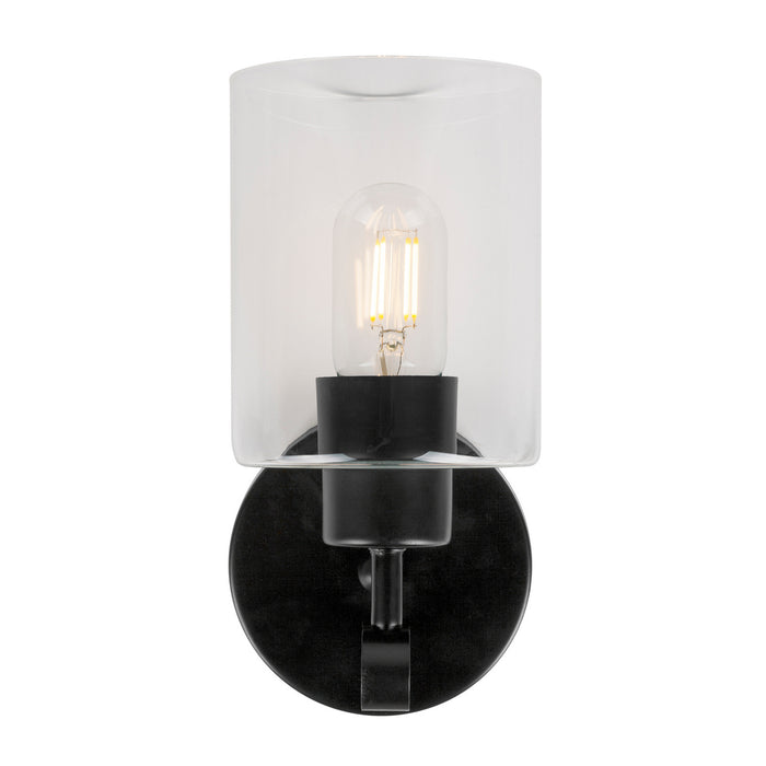 One Light Wall Sconce from the Jayden collection in Black finish
