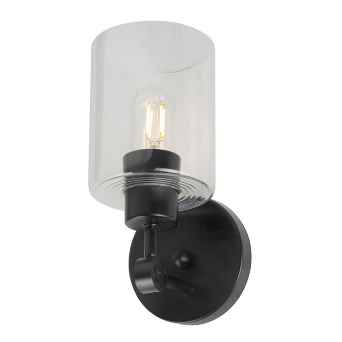 One Light Wall Sconce from the Jayden collection in Black finish