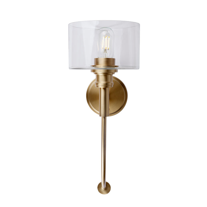 One Light Wall Sconce from the Zane collection in Soft Gold finish