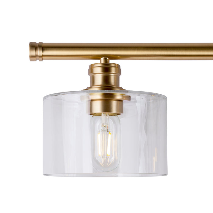Four Light Bath Vanity Light from the Zane collection in Soft Gold finish