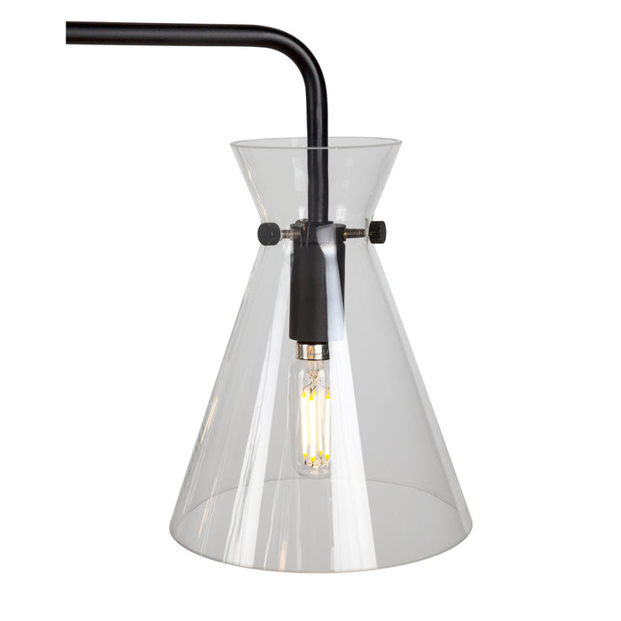 Five Light Chandelier from the Beaker collection in Black finish