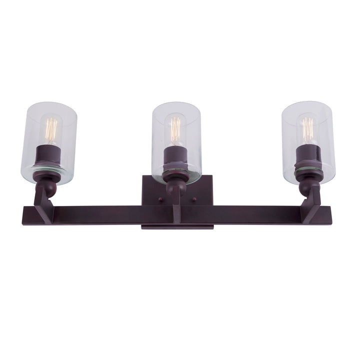 Three Light Bath Lighting from the Myo collection in Antique Bronze finish