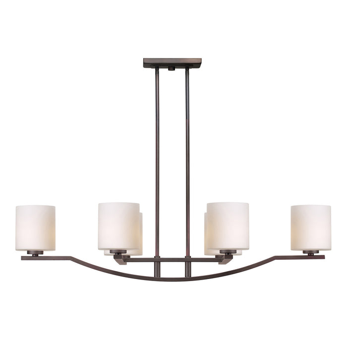 Six Light Chandelier from the Page collection in Antique Bronze finish