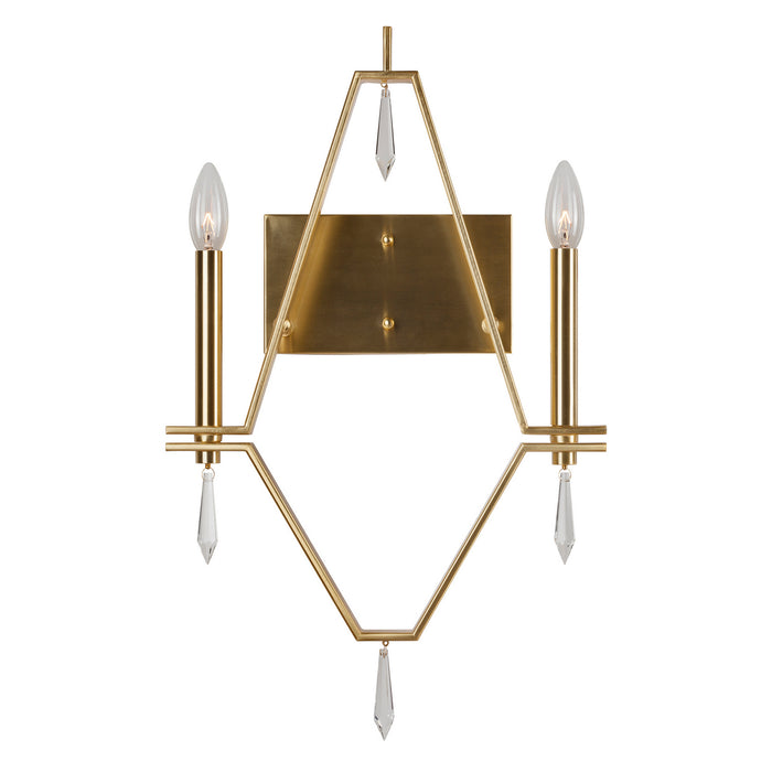 Two Light Wall Sconce from the Robin collection in Soft Gold finish
