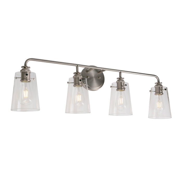 Four Light Bath Bar from the Ronna collection in Brushed Nickel finish