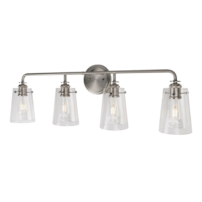 Four Light Bath Bar from the Ronna collection in Brushed Nickel finish