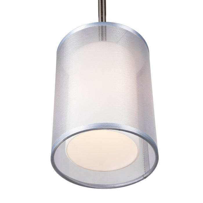 One Light Pendant from the Shaw collection in Brushed Nickel finish