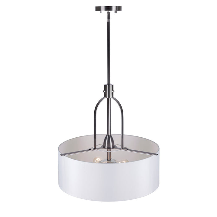 Three Light Pendant from the Tama collection in Brushed Nickel finish